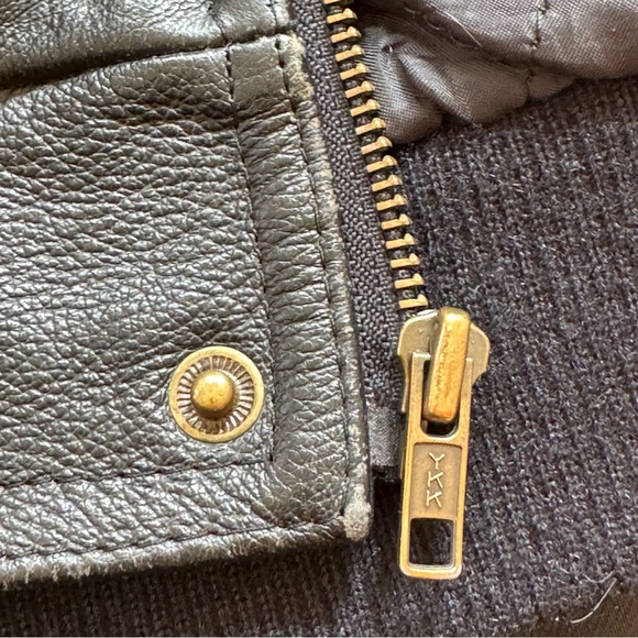 Vintage leather bomber jacket by Niki size XL - Picture 7 of 8